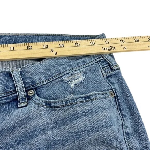 Abercrombie & Fitch Jeans Skinny Stretch Light Wash Distressed Men’s Size 34 - Picture 3 of 9